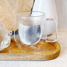 Load image into Gallery viewer, Double Walled Glass Tea &amp; Coffee Mug
