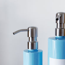 Load image into Gallery viewer, Personalised Plastic Dispenser Bottle With Waterproof Label And Metal Pump
