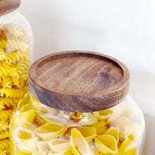 Load image into Gallery viewer, Large Kitchen Storage Jar With Airtight Acacia Wood Lid
