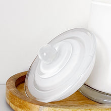 Load image into Gallery viewer, Luxury Gloss White Glass Bathroom Jar With Airtight Lid
