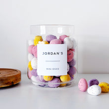 Load image into Gallery viewer, Mini Egg Storage Jar With Personalised Label - Choice Of Sizes - No Eggs Included

