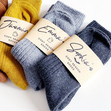 Load image into Gallery viewer, Personalised Autumn Sock Gift - Choice Of Colours
