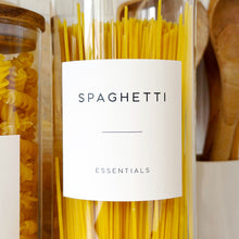 Load image into Gallery viewer, Glass Jar With White Personalised Label And Airtight Natural Acacia Wood Lid
