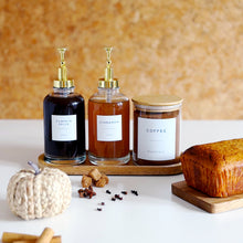 Load image into Gallery viewer, Set Of 2 Syrup Bottles &amp; Glass Jar - Choice Of Labels
