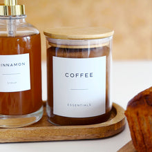Load image into Gallery viewer, Set Of 2 Syrup Bottles &amp; Glass Jar - Choice Of Labels
