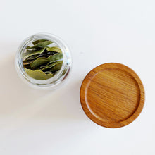Load image into Gallery viewer, Personalised Glass Herb &amp; Spice Jars With Acacia Wood Screw Lid
