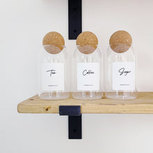 Load image into Gallery viewer, Set Of Tea, Coffee &amp; Sugar Cork Ball Jars
