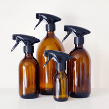 Load image into Gallery viewer, Amber Glass Or Plastic Trigger Spray Bottle
