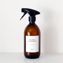 Load image into Gallery viewer, Amber Glass Or Plastic Spray Bottle With Personalised Label
