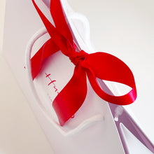 Load image into Gallery viewer, Personalised Luxury White Gift Bag &amp; Red Ribbon
