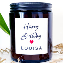 Load image into Gallery viewer, Personalised Birthday Candle Gift - Soy Wax - Choice Of Fragrance
