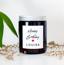 Load image into Gallery viewer, Personalised Birthday Candle Gift - Soy Wax - Choice Of Fragrance
