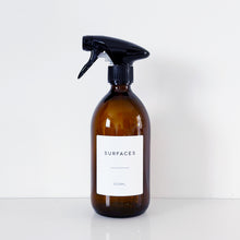 Load image into Gallery viewer, Set Of 3 Amber Bottles - Glass Or Plastic - Hands, Dishes And Surfaces - Metal Pump Dispensers &amp; Trigger Spray
