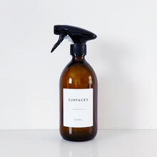 Load image into Gallery viewer, Set Of 3 Amber Bottles - Glass Or Plastic - Hands, Dishes And Surfaces - Metal Pump Dispensers &amp; Trigger Spray
