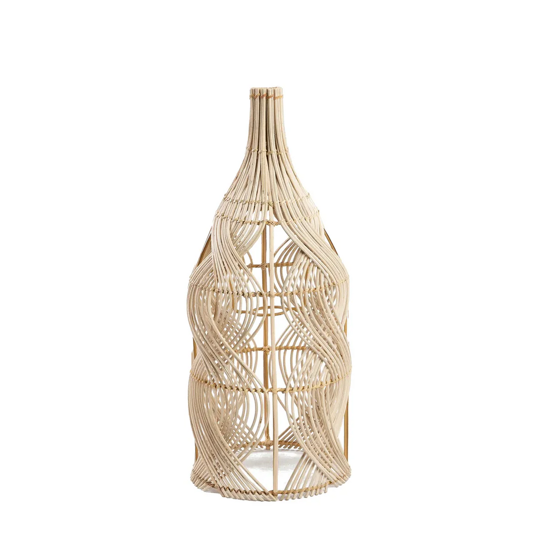 The Garaffa Woven Natural Rattan Light Shade Medium