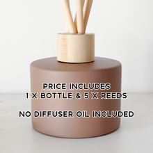 Load image into Gallery viewer, Matt Coffee Brown Glass Diffuser Bottle And Reeds

