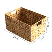 Load image into Gallery viewer, Water Hyacinth Storage Basket With optional Personalised Labels
