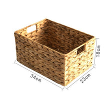 Load image into Gallery viewer, Water Hyacinth Storage Basket With optional Personalised Labels
