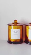 Load and play video in Gallery viewer, Luxury Amber Glass Bathroom Jar With Airtight Lid
