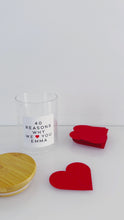 Load and play video in Gallery viewer, 40 Reasons Why I/We Love You Jar
