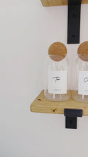 Load and play video in Gallery viewer, Set Of Tea, Coffee &amp; Sugar Cork Ball Jars
