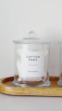 Load and play video in Gallery viewer, Luxury Clear Glass Bathroom Jar With Airtight Lid
