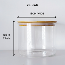 Load image into Gallery viewer, Glass Salad Jar With Bamboo Lid
