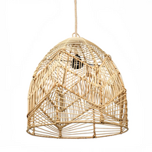 Load image into Gallery viewer, The Bala dome shaped woven rattan light shade

