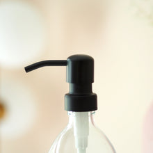 Load image into Gallery viewer, Clear Glass Dispenser Bottle With Metal Pump
