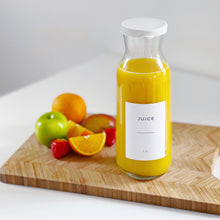 Load image into Gallery viewer, Glass Carafe With White Personalised Waterproof Label
