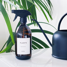 Load image into Gallery viewer, Amber Bottle With White Personalised Label And Black Trigger Spray
