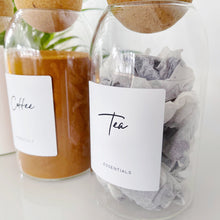 Load image into Gallery viewer, Set Of Tea, Coffee &amp; Sugar Cork Ball Jars
