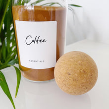 Load image into Gallery viewer, Set Of Tea, Coffee &amp; Sugar Cork Ball Jars
