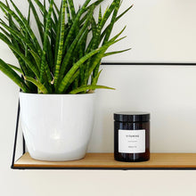 Load image into Gallery viewer, Reusable Amber Glass Jar With White Personalised Label
