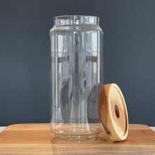 Load image into Gallery viewer, Glass Kitchen Pantry Storage Jar With Airtight Acacia Wood Lid
