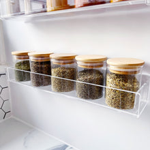 Load image into Gallery viewer, Glass Herb / Spice Jar With Airtight Natural Bamboo Lid

