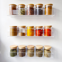 Load image into Gallery viewer, Glass Herb / Spice Jar With Airtight Natural Bamboo Lid
