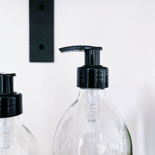 Load image into Gallery viewer, Clear Glass Dispenser Bottle With Plastic Pump
