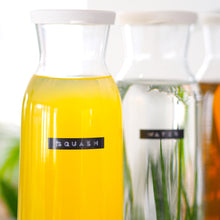 Load image into Gallery viewer, Glass Carafe With Personalised Stamped Label
