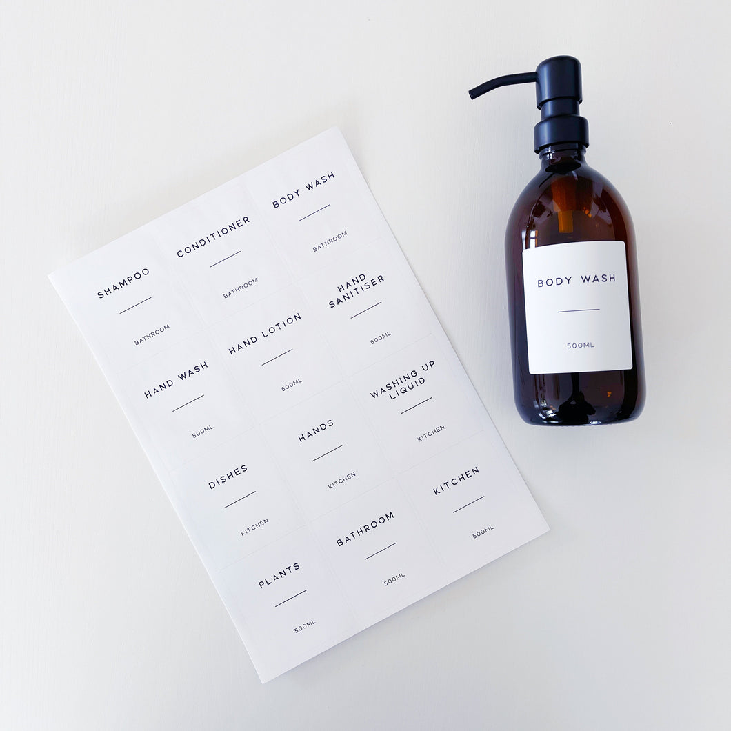 7cm x 6.5cm White Waterproof Personalised Labels